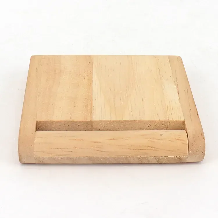 Custom Logo Unfinished Wood Hinged Lid High Quality Smooth Wood Touch Feel Makeup Small Model Wooden Craft Box