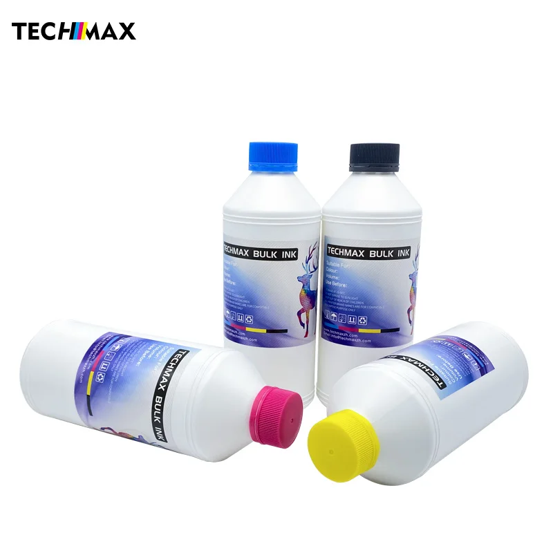 TECHMAX low odor hot sale pigment ink water based art paper ink featured by uncoated for epson print head 1000ml