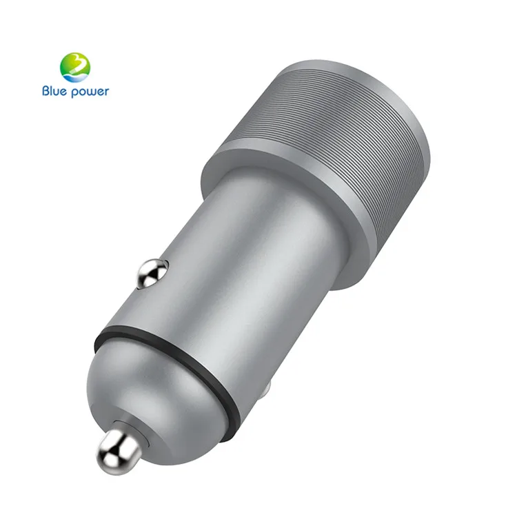 
Guangzhou Manufacture Metal usb car charger 12 24v 2usb qc3.0 car charger 