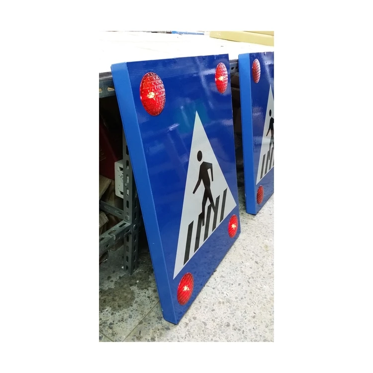 Солнечные светодиодные мигающие дорожные знаки