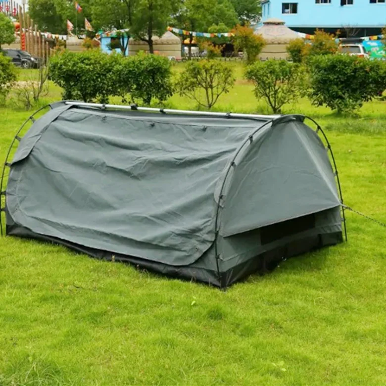 Factory wholesale camping hiking waterproof fabric portable canvas swag australia
