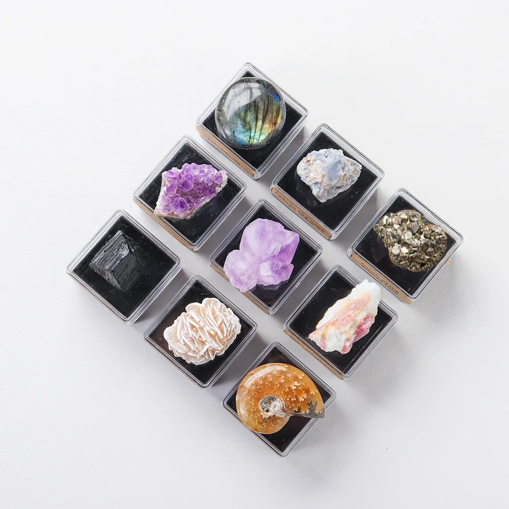 Natural Stone Crystal Gemstone Chakras Healing Stone Set