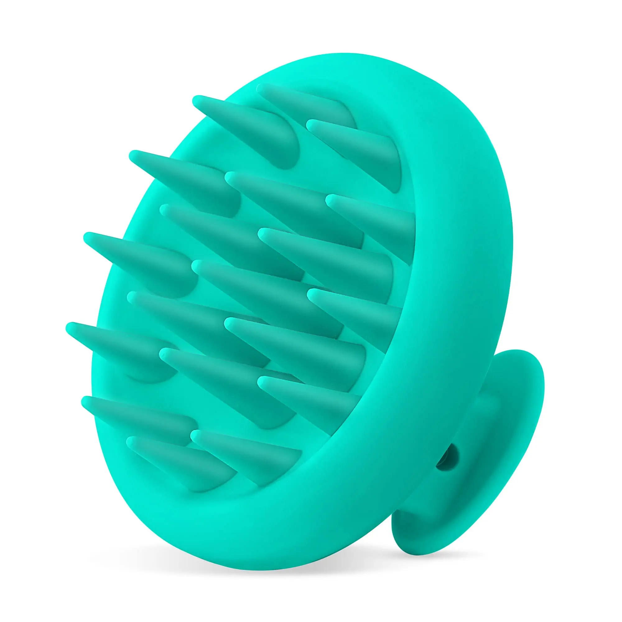 One Piece Non-slip Handle Deep Cleansing Exfoliation Soft Silicone Bristles Scalp Massager Hair Scrubber Shampoo Brush