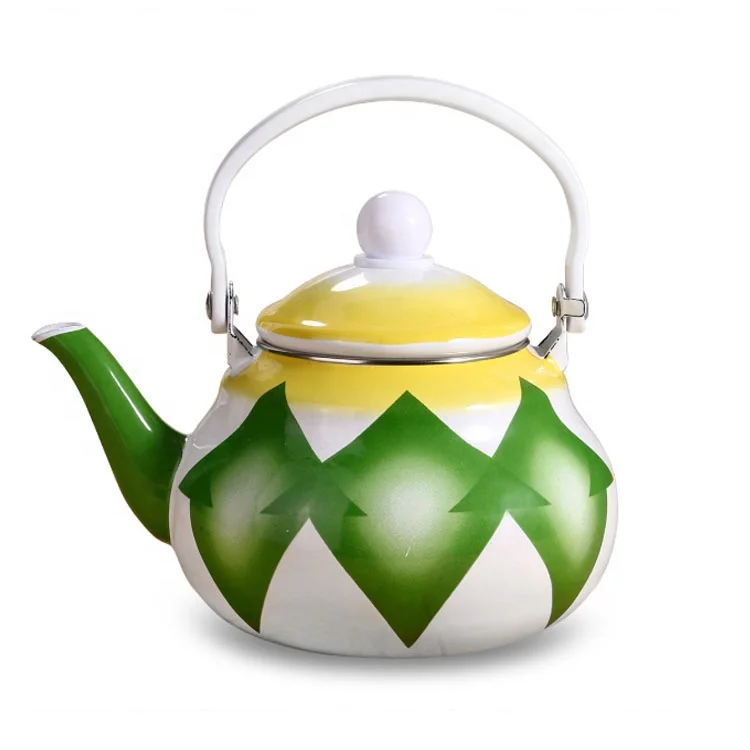 2022 China Wholesale Price coffee pot Enamel Kettle Tea pot Custom logo supplier