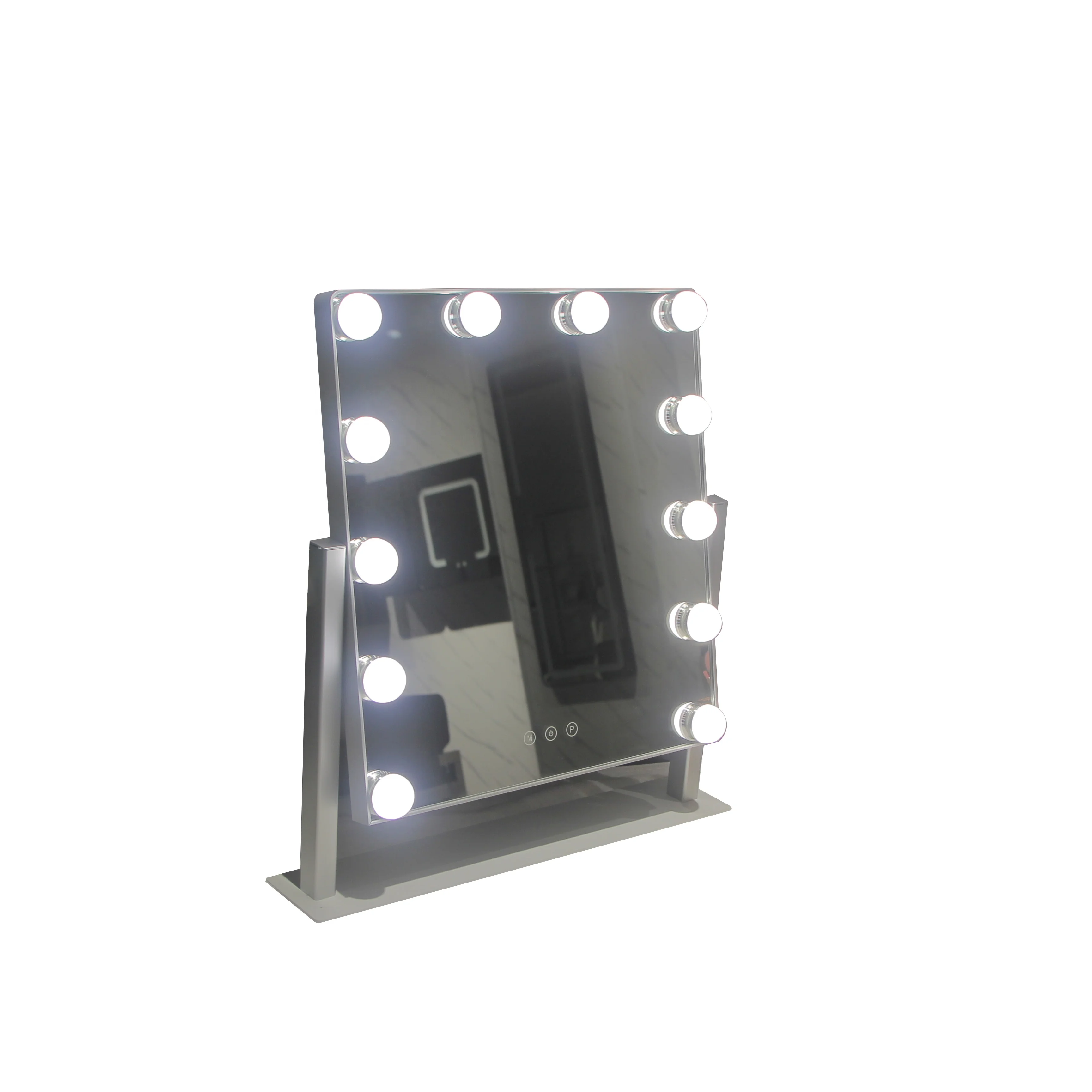 Hot sale 360 degree rotation Cosmetic mirror with 12 led bulbs