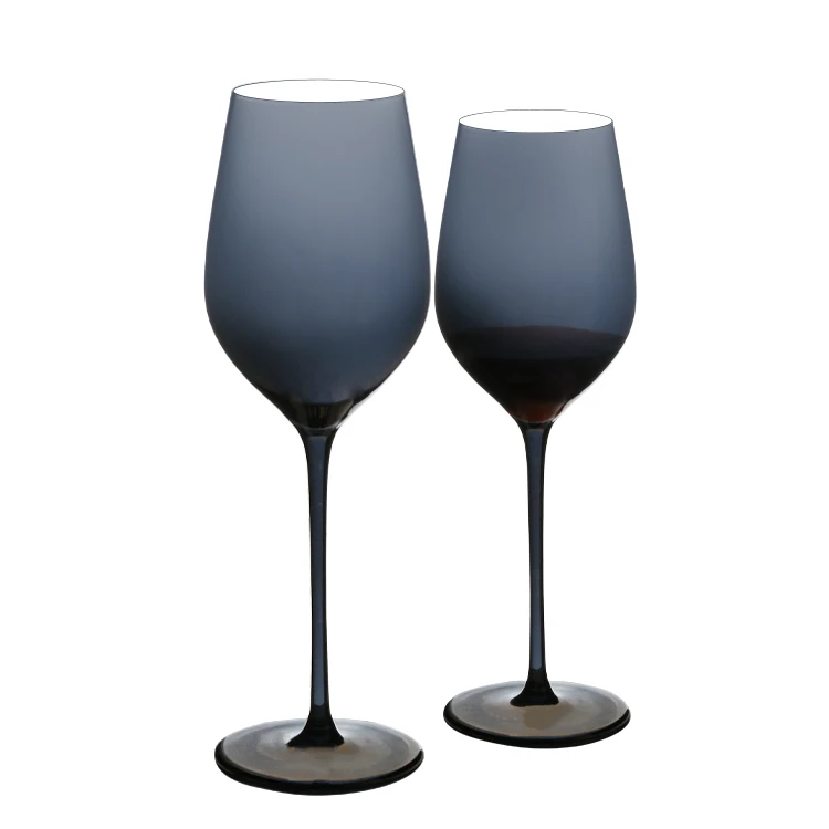2023  Fancy Hand-blown Crystal Red wine glass set Clear or coloured Crystal Wine Glasses Universal Red Wine Glass