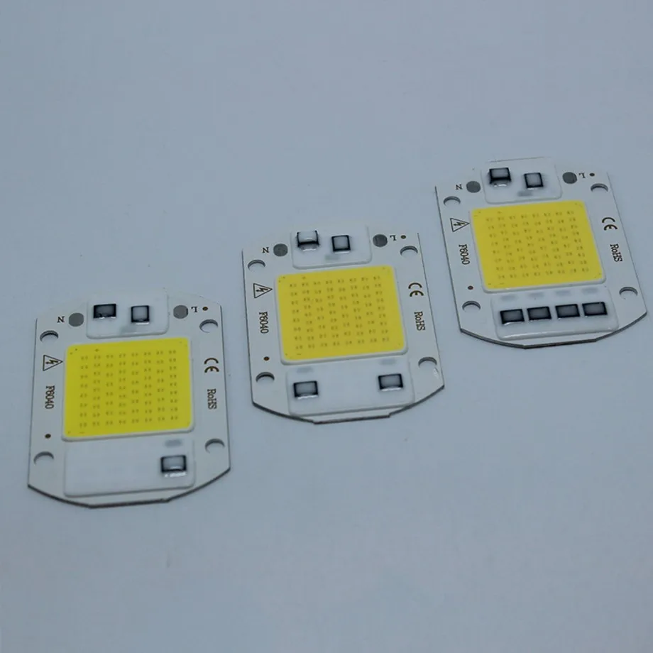 20 Вт 30 50 супер яркий полный спектр 380-840nm LED холодный белый и теплый COB чип 110 В 220 Smart IC 60x40 мм алюминиевая печатная