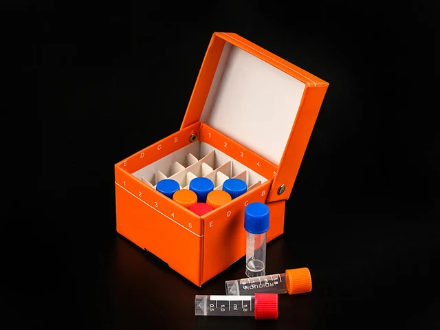 Lab Cryogenic Storage Boxes Cardboard Storage Freezing Box For Cryo Tube