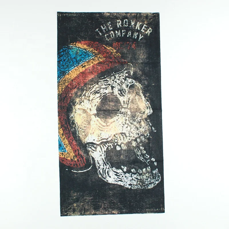 Маска для лица с принтом рыбы, получереп, шарф-труба для шеи, многофункциональная бандана для шеи и велоспорта с принтом черепа, полумаска, головной убор