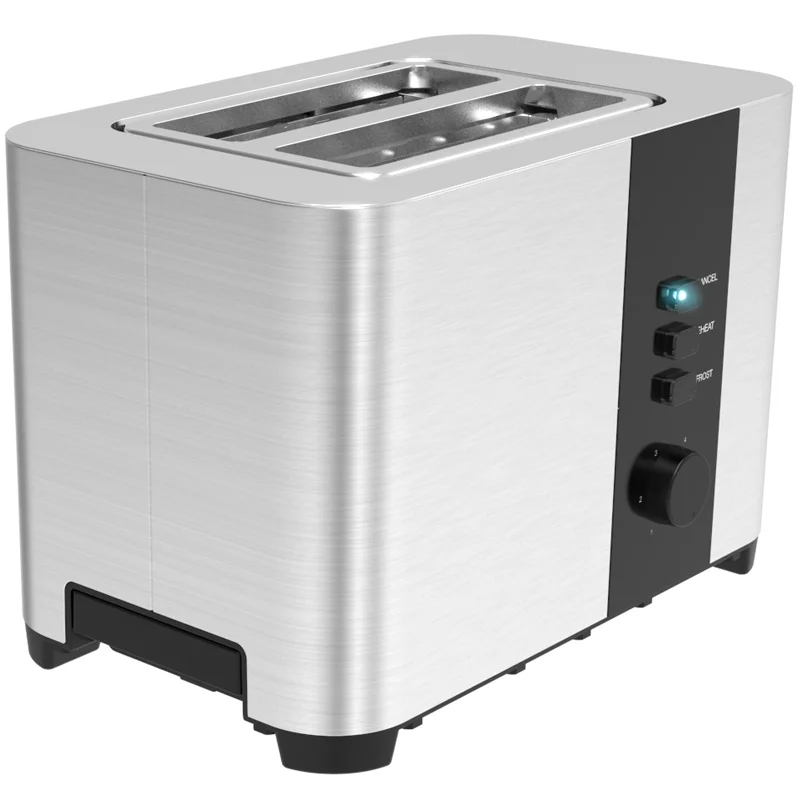 Manufacturer Customized Stainless Steel Toaster, Home 2 Slice Wide Slot Toaster OEM/ODM