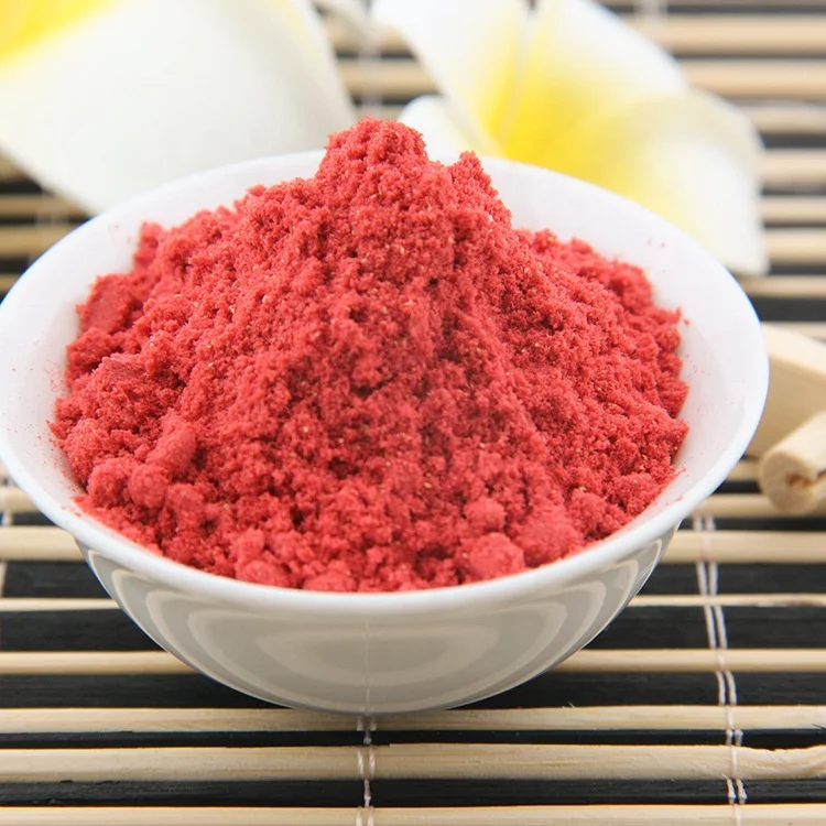 High nutrition food grade beverage ingredient freeze dried fruit flour dry strawberry powder in bulk