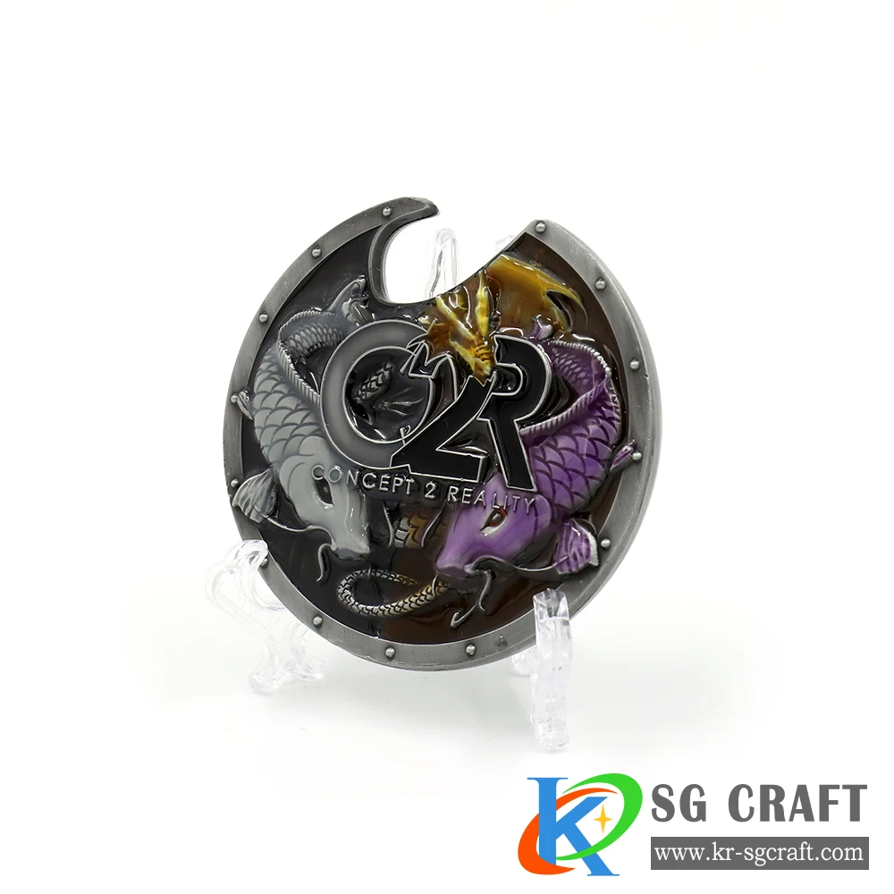 High quality bulk custom coins 22 metal country flag antique nickel plated enamel australian challenge coin