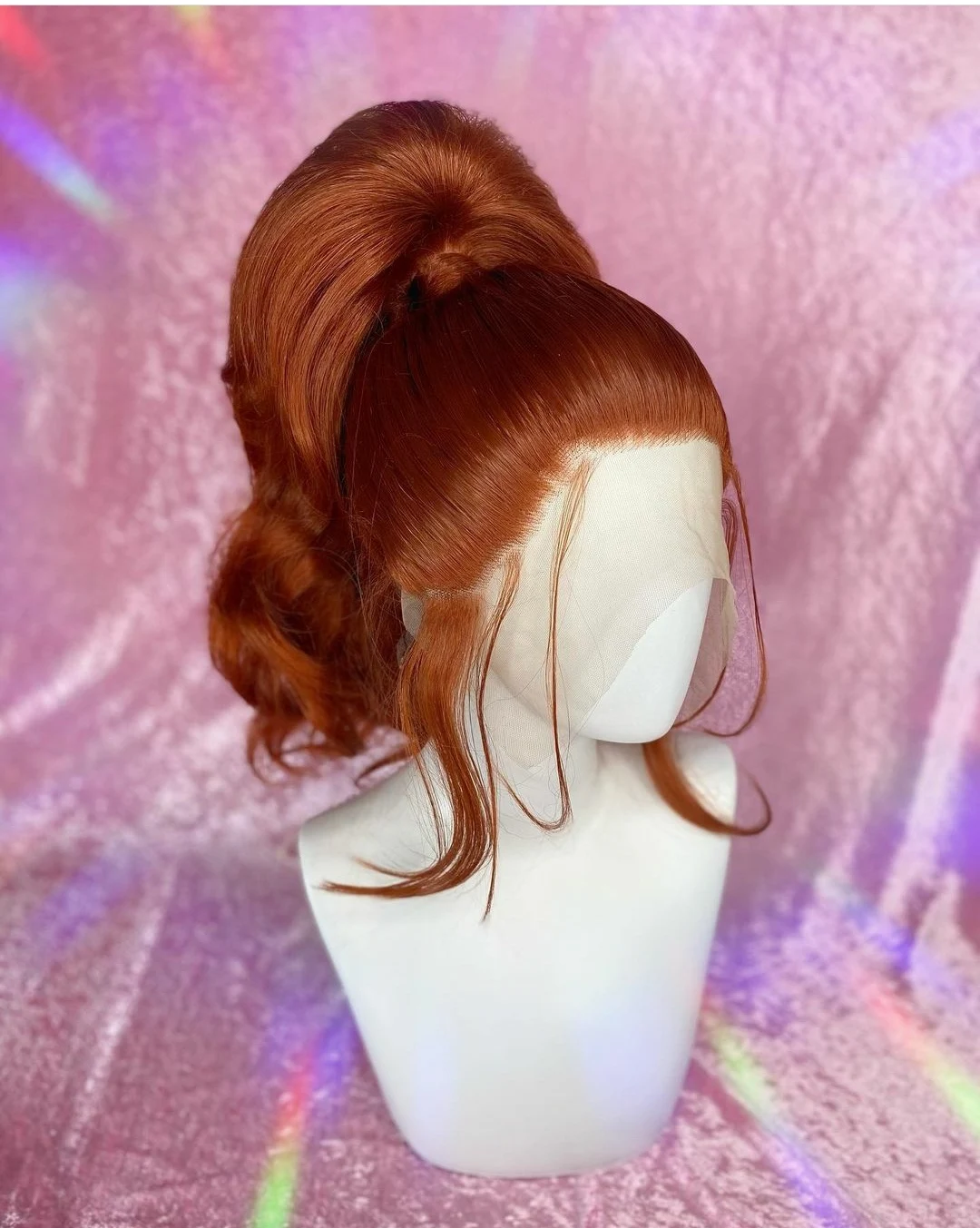 Half Machine Made Heat Resistant Synthetic Lace Front Wig For Woman Cosplay