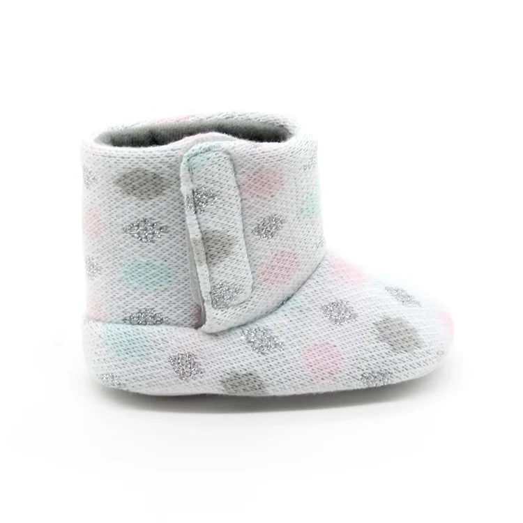 Factory Price Winter Toddler Baby Cotton Booties Soft Sole Sock Shoes