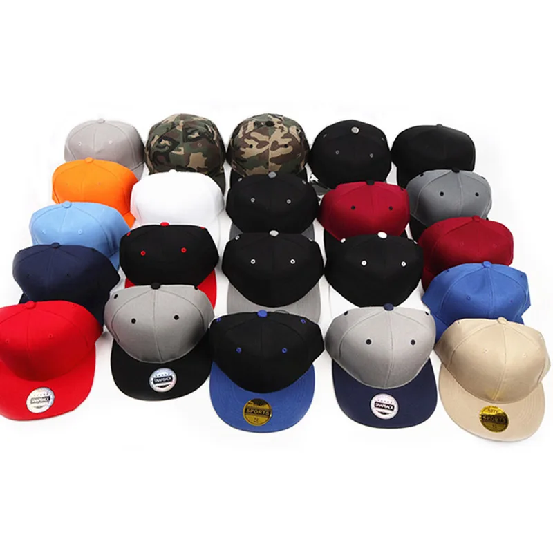OEM ODM Customized Flat Brim 3D Embroidery Snapback Caps Custom Sports Hats With Logo Cap Wholesale Hip Hop Caps For Men