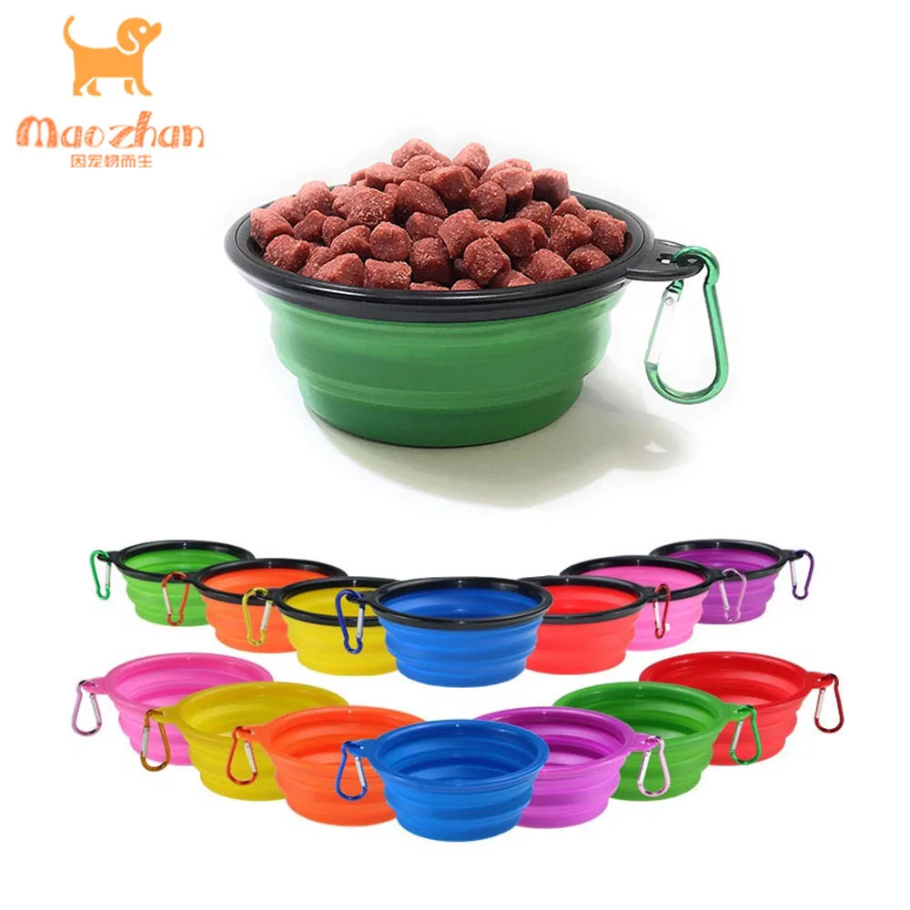 Travel petbowl pet silicone bowl food bowls