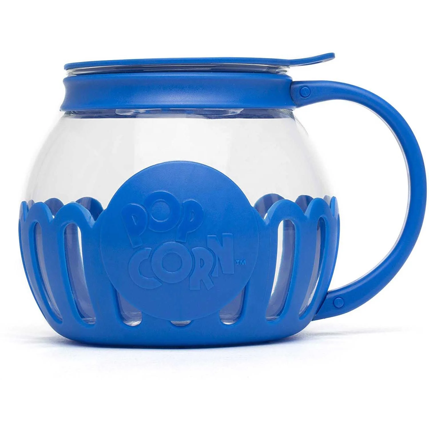 Original Microwave Micro-Pop Popcorn Popper Maker Borosilicateorn  Glass 3-in-1 Silicone Lid  Dishwasher Safe BPA Free