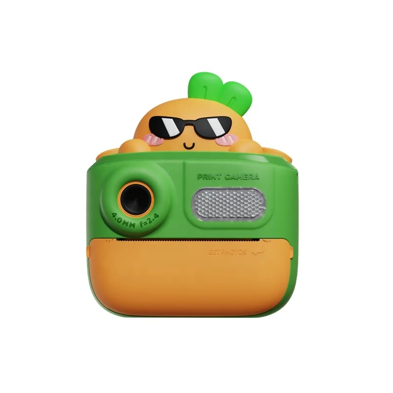 K64 Cute Cartoon Design HD 48 Million Pixel Video Recording 1080P Instant Print Camera Children Kids Toy