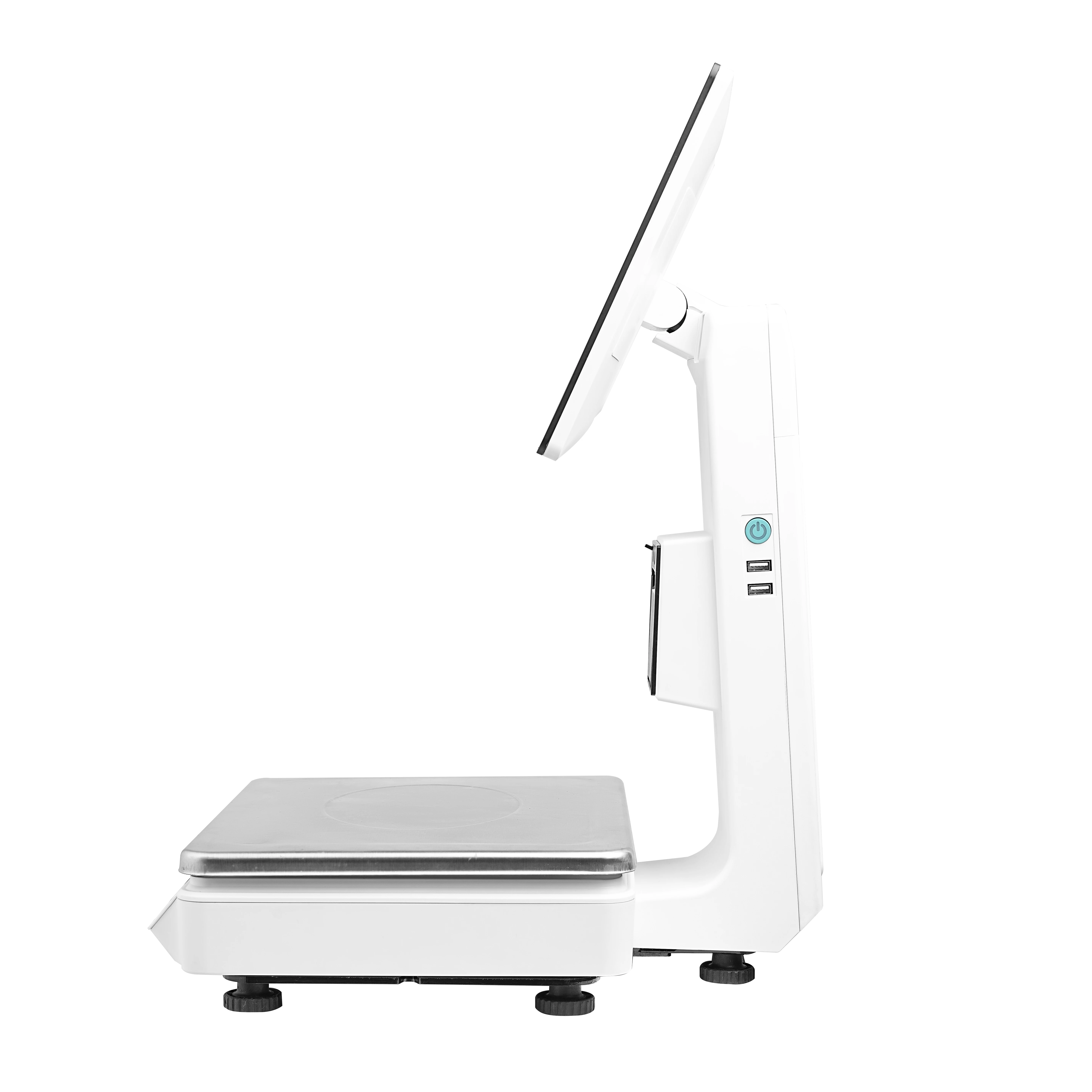 Factory Android Pos Aystem Scale Smart Pos Weighing Scale Fruit Shop Pos Scale for Supermarket