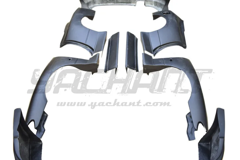 Trade Assurance Fiber Glass FRP Wide Body Kit Fit For 1999-2002 S15 BN Style Car Body Set Bumper Flare Side Skirts Fender