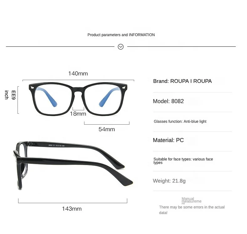 2023 New Trending Customized Packaging Anti Blue Light Blocking Filter Glasses Custom Computer Phone Glasses Frame For Unisex