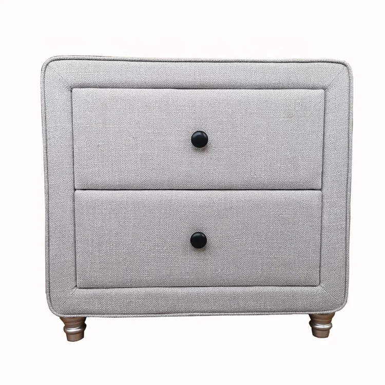 modern simple latest design night table  bed room furniture side table with two drawers