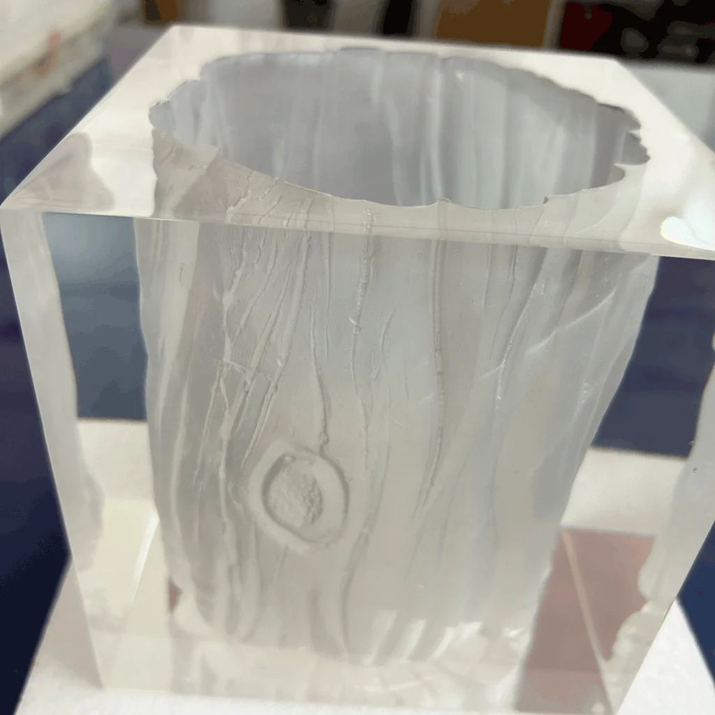 Large Size Nordic style square Shape Living Room Porcelain Decor  Set Flower Vase Black Ceramic Acrylic transparent Vase