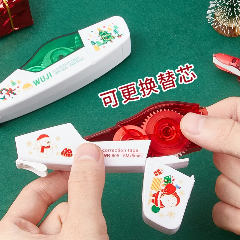 Christmas Series Children Stationery wholesale Plastic Correction Tape 6m*5mm New Corrector Correction Tape