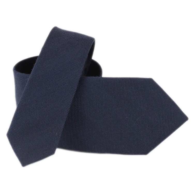 Silk Wool Blend Woven Jacquard Neckties Custom Ties Solid Business Pure Handmade Manufacture Wholesale Ties for Men