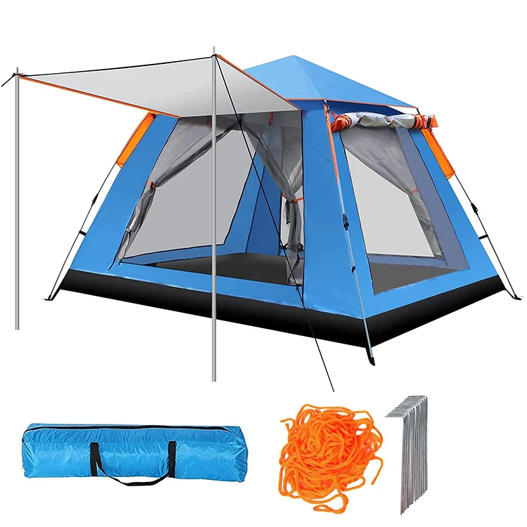 tienda de campana Luxury Big Large 3-4 or 6 or 8 Persons Waterproof Outdoor Hiking Picnic Camping Family Tent for Camping
