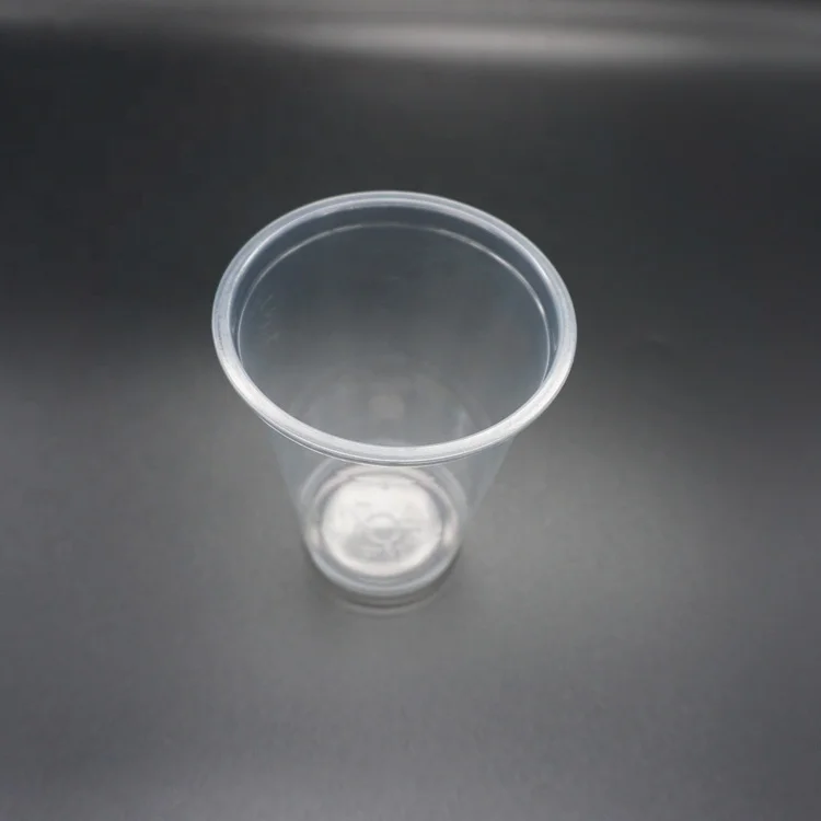High Quality 12Oz Non-Cracking Round Shape Clear Pp Juice Cup Disposable With Flat Lid Vendor