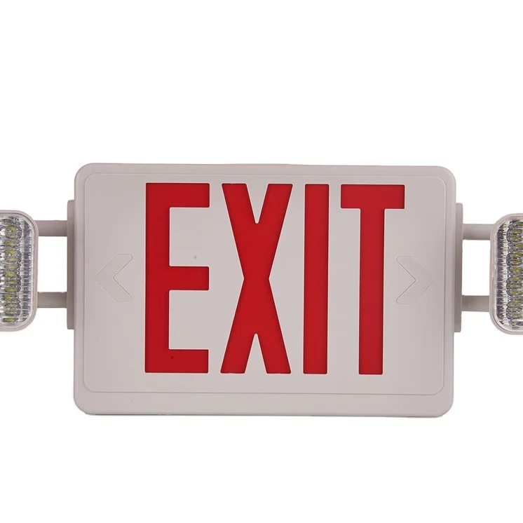 TOP Sale Durable LED Twin Spot Light Emergency Light Combo Exit Sign Emergency Lamp