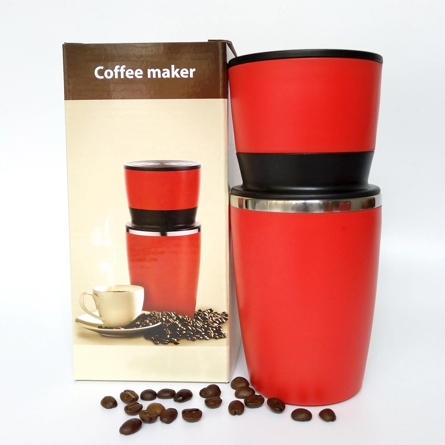 
Portable Outdoor Personal Mini Brew Drip Cup Capsules Single Cup Coffee Machine Mug Manual Coffee Maker 