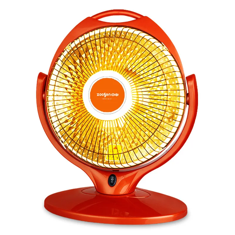 Fan Shaped Electric Heater Household Halogen Heater Home Indoor Use Carbon Fiber Table Heaters 600W