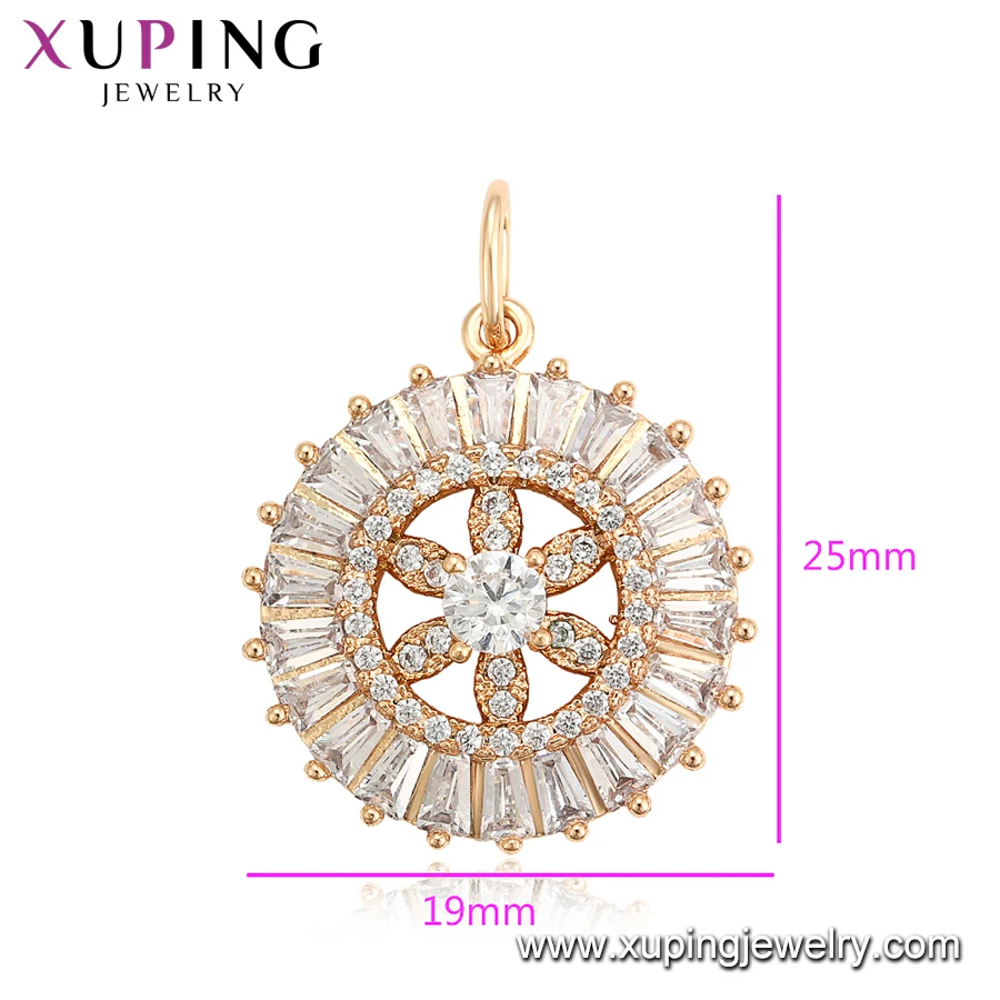 34911 Xuping jewelry Christmas promotion costume jewelry gold plated flower shape new model pendant