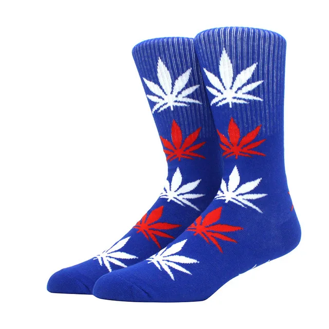 Whale Professional Skateboard Socks Weed Leaf Socks Casual Colorful  Fun Tie Dye Maple Socks in Stock