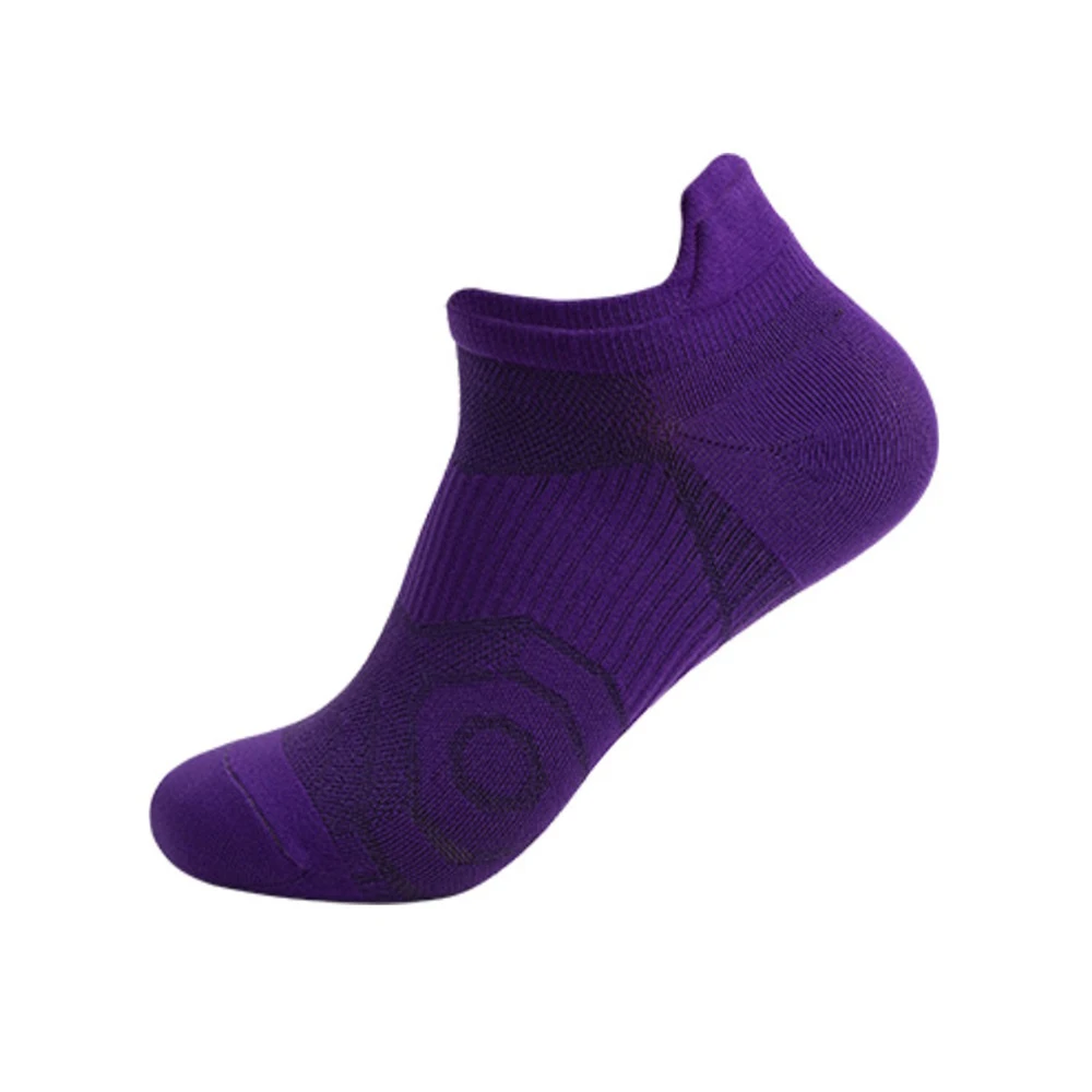 woman perform heel tab athletic sock
