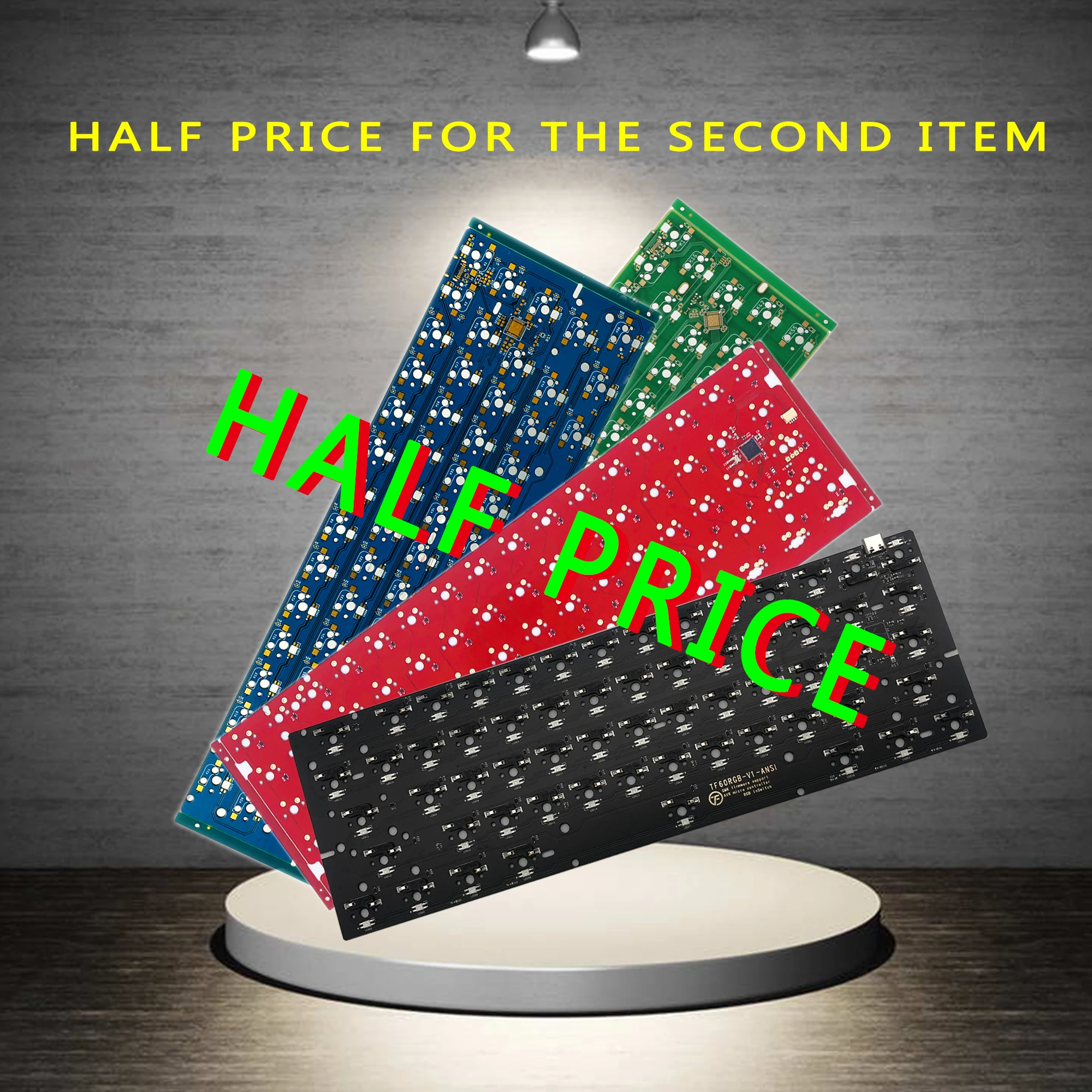 Ex Factory Price Dz60 RGB ANSI V2 Hotswap Type C 60% Qmk Via DIY Gaming Mechanical 60 PCB Keyboard