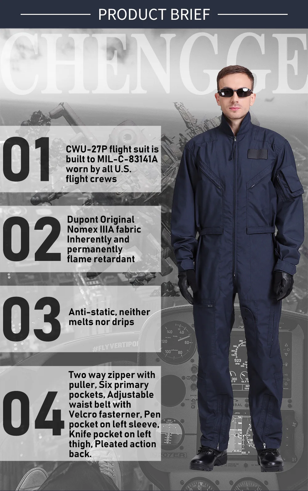 coverall for sale 6.0oz pilot flight suit propper cwu 27p nomex flight suit propper cwu 27p pilot uniform