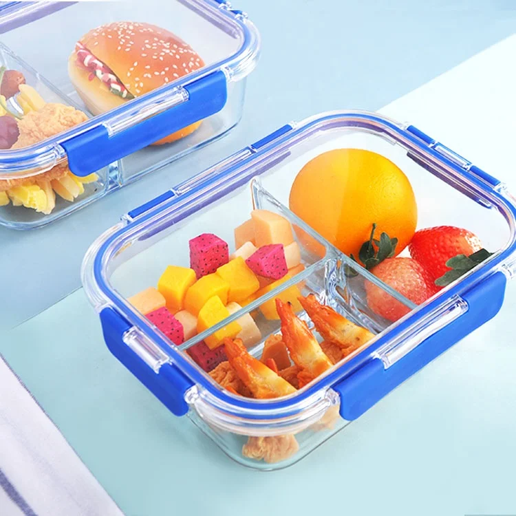  Экологичные контейнеры из боросиликатного стекла Bento для пищевых продуктов с герметичной
