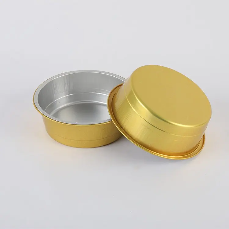 Take away disposable household food grade popular rectangle cupcake 5oz aluminum foil baking cups