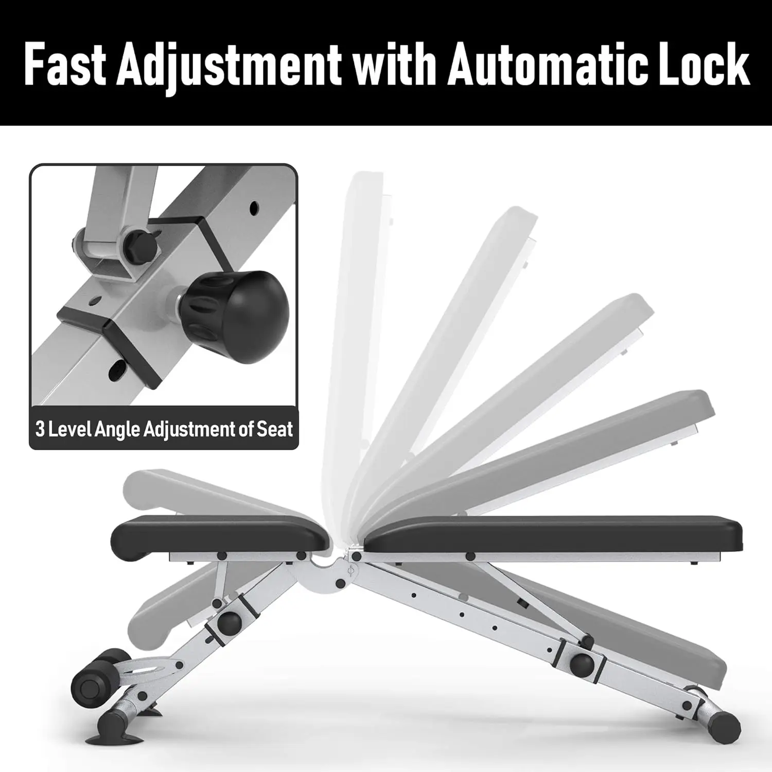 ZYFIT:Weight Bench with Leg Extension and Curl, Incline Decline Benches for Home Gym Exercise & Strength Training