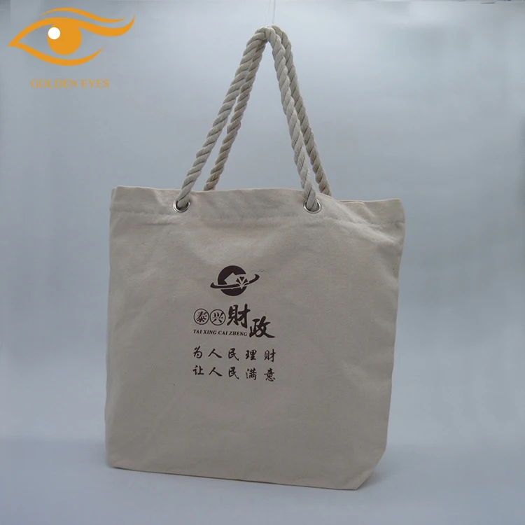 Ladies Fashional Canvas Shopping Bag with Zipper Canvas Zipper Bag