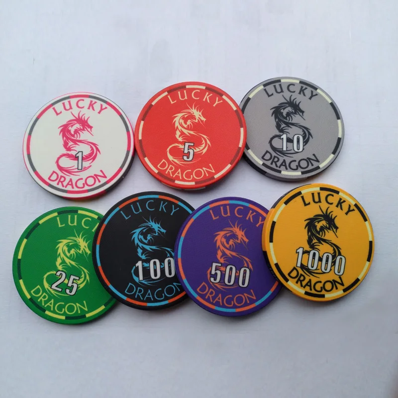 blank Casino Ceramic Chips  ceramic pokerchip with your LOGO