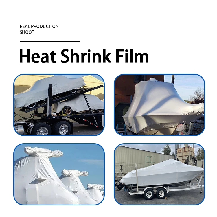 HRP Soft Plastic Material,Boat/Industry/Scaffolding/Equipment Blow Molding Logo Pallet PE Heat Shrink Wrap Film For Industrial