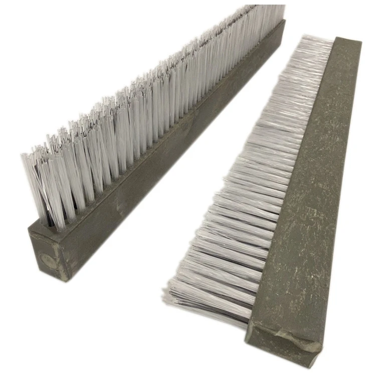 Dust Removal Brick Machine Strip Brush Nylon Bristle Nylon Article Brushes