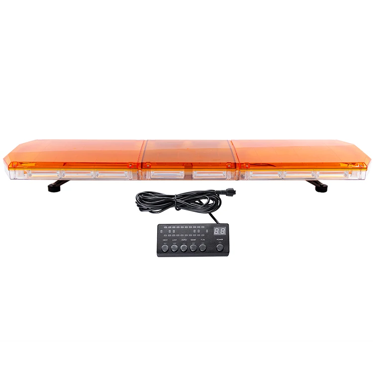 47' Yellow Led strobe Lights Amber Led Truck Warning Lightbar Emergency Hazard Flashing Strobe Rock Light Bar For Truck Vehicle