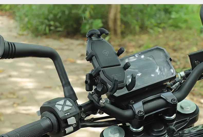 Easy to install Adjustable anti Shock Absorber support Mobile Phone Holder for Motorcycle Bicycle