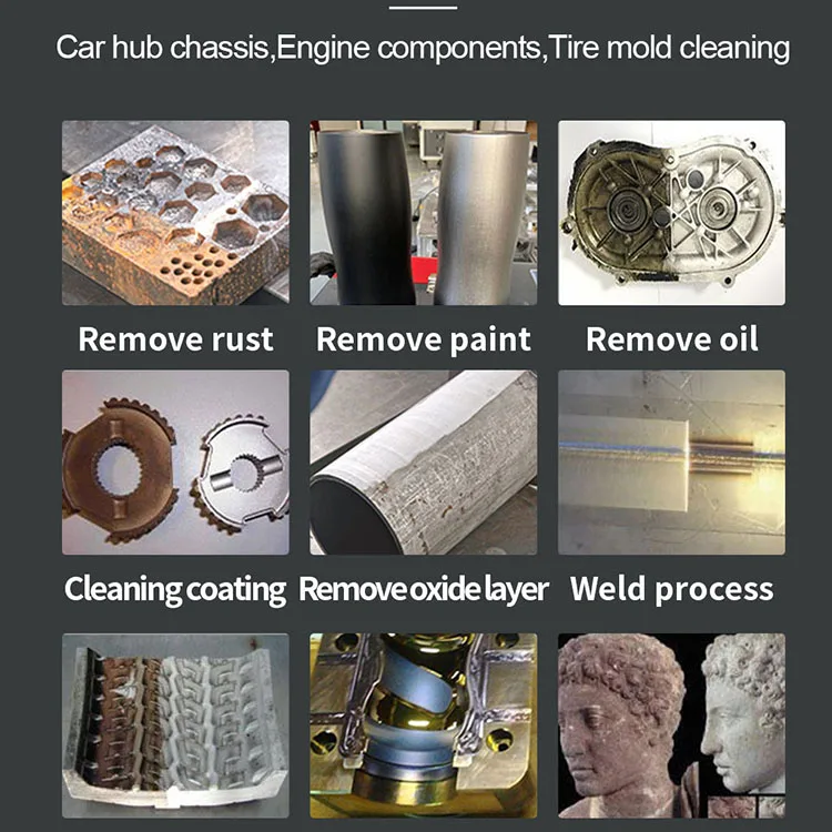 1000W handheld laser cleaning machine drastic advantage over traditional cleaning beat sandblasting, dry ice blasting, and other