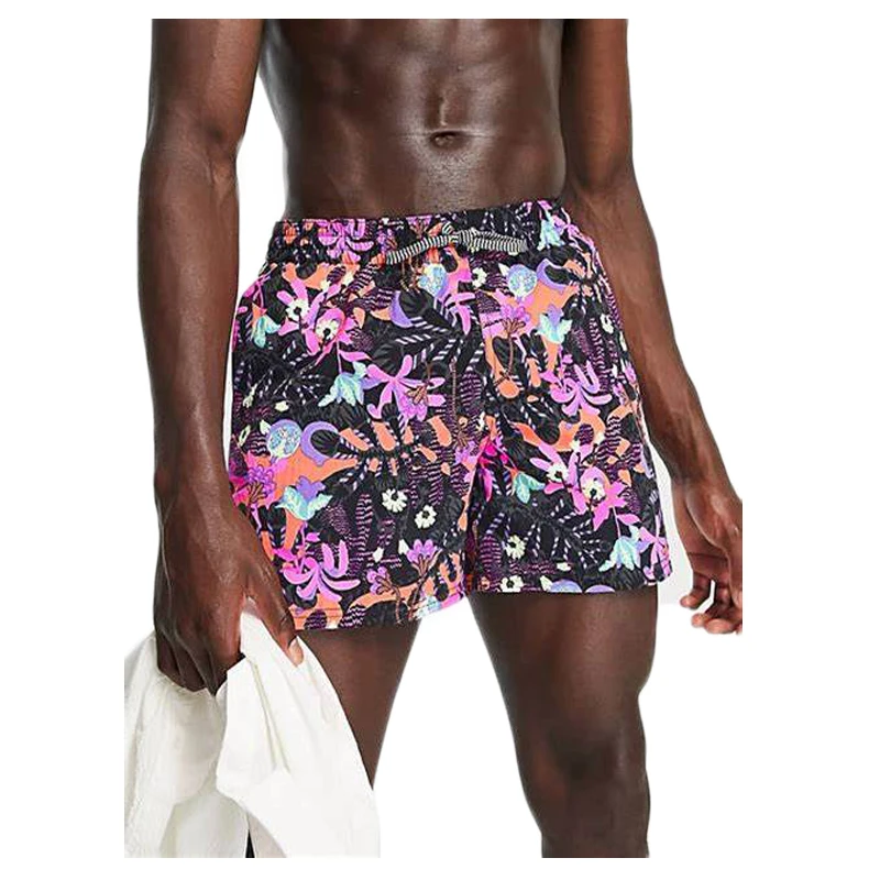 Customized Logo Men Summer Swimming Trunks Wholesale Jogger Beach Boardshort Mens Swim Swimwear Shorts
